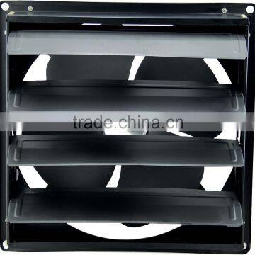 black steel exhaust fan with blind