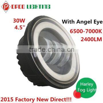 Factory New Direct 30W 4.5" Round Angel Eye Auto Fog Light