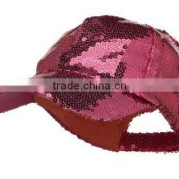 Shiny sequin baseball cap