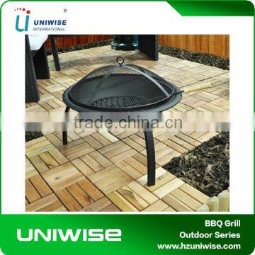 High quality triangle round Garden Patio Firepit with Lid