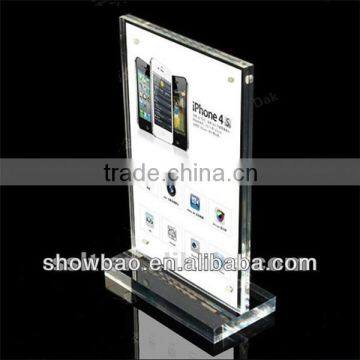 Nice Appearance Advertising Acrylic Poster Holder