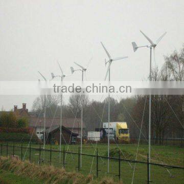 500W 24V rooftop permanent magnet wind turbine for residential use