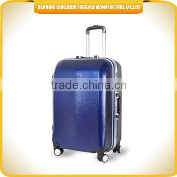 good quality PP hard push handle travel trolley luggage hard PP travel trolley luggage