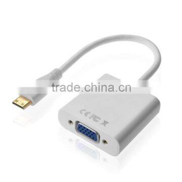 High quality mini HDMI male to VGA female adapter