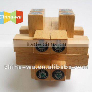 2011 SKODA promotion rubber wood toy intelligent brain teaser