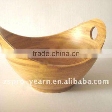 Bamboo Food Rice Fruit Salad Bowl with Special Shape Stylish Design Food Grade Passed and Custom Shape and Size and Color