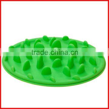 Pet slow food device silicone pet slow food bowl