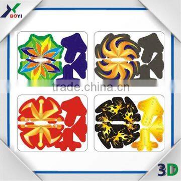 3D PP Plastic Puzzle Spinning Top 3D Toy