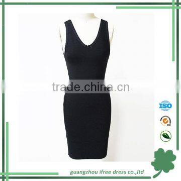 wholesale high quality factory price black casual design clothes wedding party dress for women