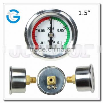 High quality stainless steel 40mm sf6 manometer