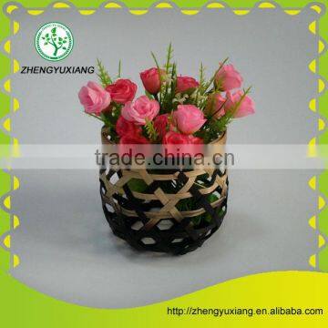 Natural bamboo accessories container