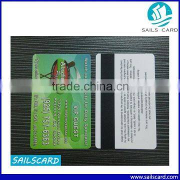 magnetic card with inkjet number for shopping/vip card/discount card