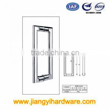 Stainless steel handle for glass door