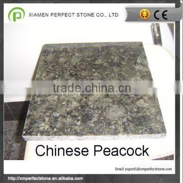 Peacock green color granite