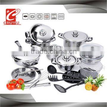 27Pcs Prestige Non Stick Stainless Cookware Set