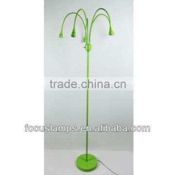 5-hands flexible arm floor lamp