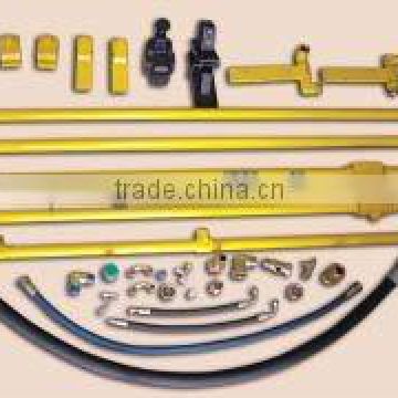 Installation hose fittings for excavator