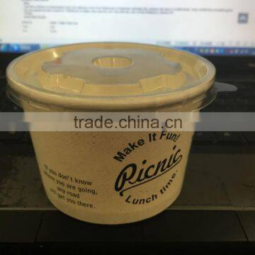 Biodegradable Custom Disposable Paper Frozen Yogurt Cup/Paper Ice Cream Cup