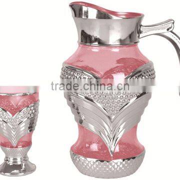 silver drinking water glass set