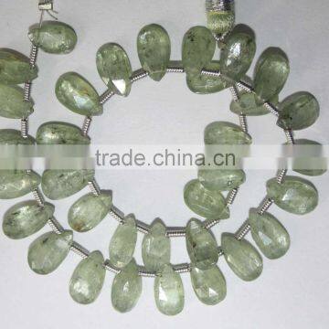 Natural Green Kyanite Faceted Pears