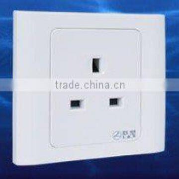 British Standard electrical socket with switch and indicator