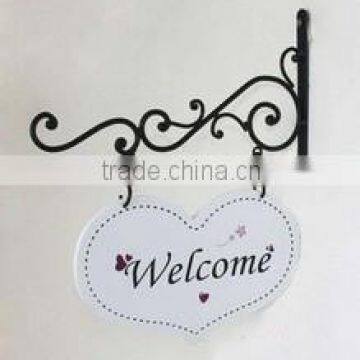 hanging metal sign,hanging iron art for doorplate