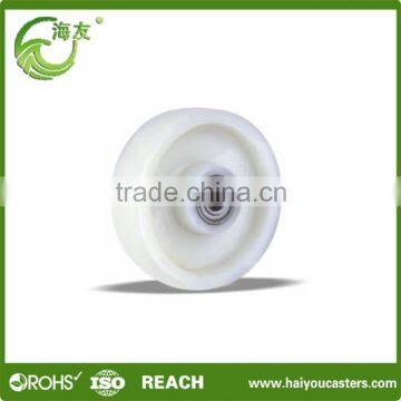 low rolling resistance nylon wheel plastic roller pulley , hand hydraulic stacker nylon wheel