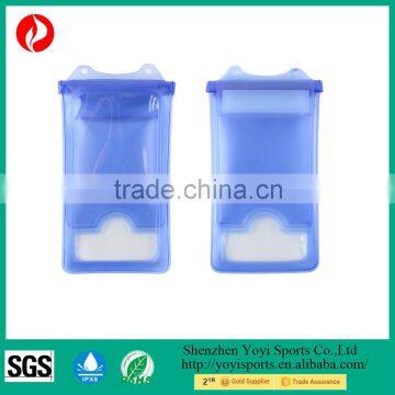 Fashion Smart PVC Waterproof phone pouch with Neck Strap and gasbag