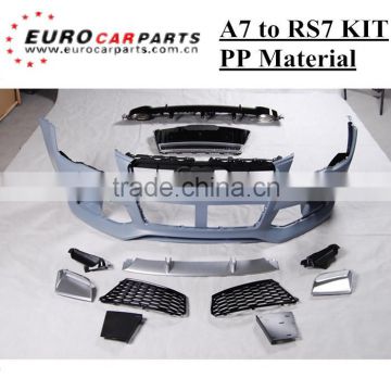 PP material A7 to RS7 body kits for A7 modification