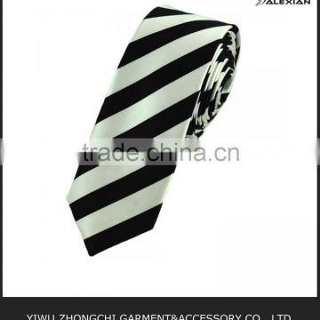 striped skinny tie necktie silk