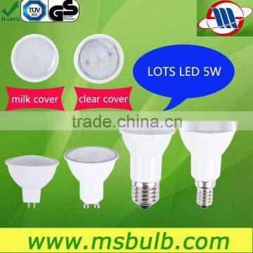 alibaba haining mingshuai led mr16 gu10 e27 e14 5w led cup 5w tuv ce rohs certificate good quality led 5w spot