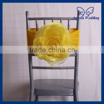 CH091D sandex chair band yellow flower with crysatl