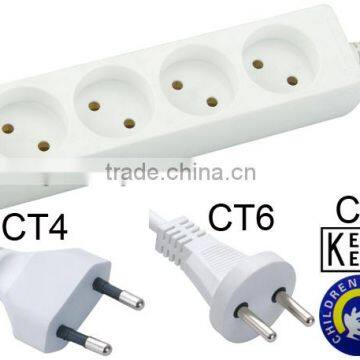 Holland power Extension Socket 4 way outlets with KEMA CE approved