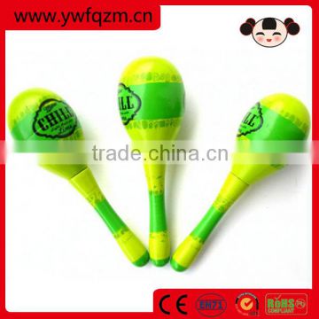 promotional custom kids toy wooden maracas