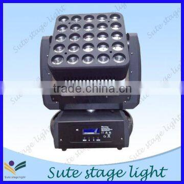 RGBW 25pcs 4in1 led matrix moving head light