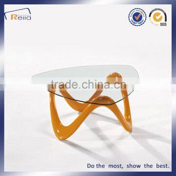 MORDEN SIMPLE GLASS TEA TABLE fabric glass morden design