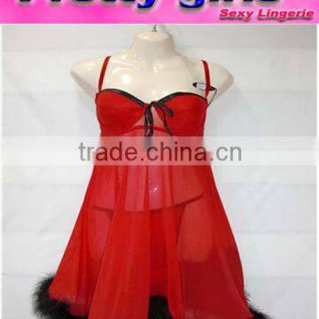 Top Quality Open Girls Babydoll Dress (m3423)