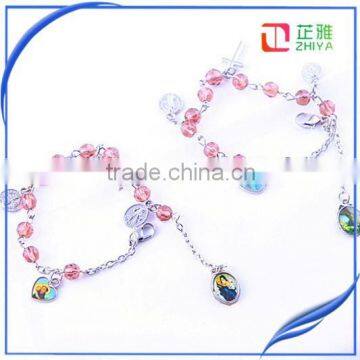 Plastic rosary bead chain