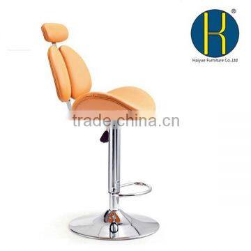 Best selling orange PU Leather bar chair / bar stools with very high quality