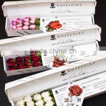 2016 BEST SELLING PACKING CUSTOMIZED FULL PRINTING CORRUGATED FANCY BOX FOR SHIPPING FLOWER DELIVERY BOX