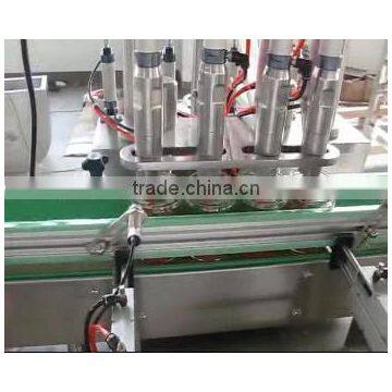 glass jam and honey jar and filling/capping machine