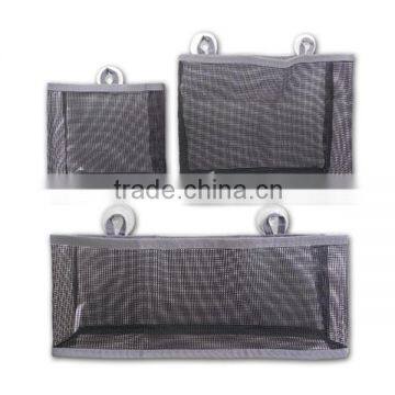 Hanging 3 Sets Bathroom Mesh Basket Bag With Suction Cups