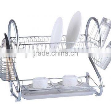 organizer drying 2 tier kitchen dish rack