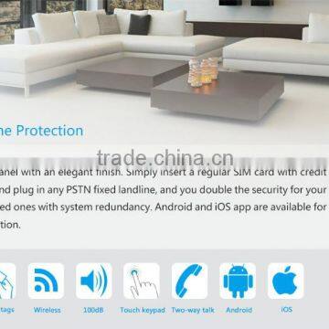 Remote Operation on APP Max 80m Wireless Range Hands Free Phone Calling Rechargeable Battery Alarm System