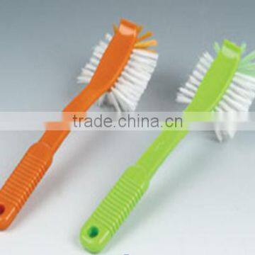 easy clean plastic dish brush hand style kitchen brush