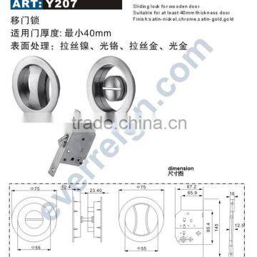 Sliding door locks in SSS, Sliding closet door handle with lock for wooden door Y207