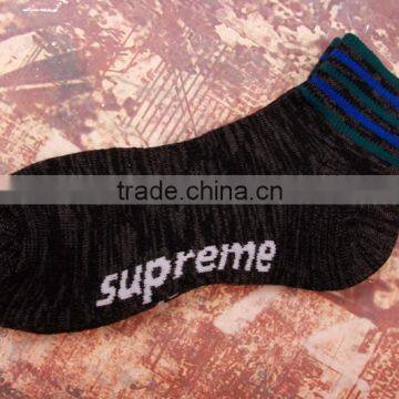 Pure cotton outside walking ankle socks men towel ring thick sport socks wholesale young boy tube socks