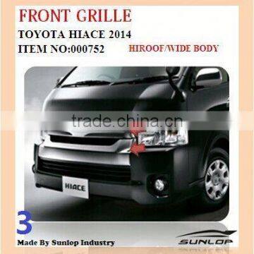 #000752 front grille.wide body for 2014 hiroof toyota hiace