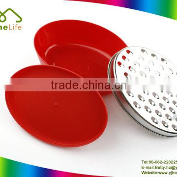 New design stainless steel potato grater with colorful tray