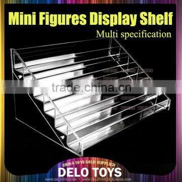Acrylic Transparent Building Blocks Mini Figures Display Shelf 6 Layer DE00026